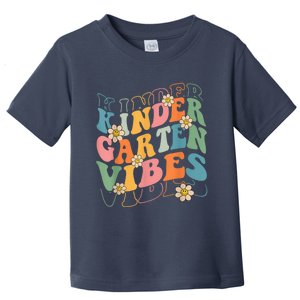 Back To School Kindergarten Vibes Retro Teacher Wo Kid Toddler T-Shirt