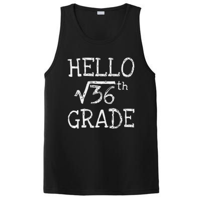 Back to school 6th Grade Square Root of 36 math  teacher PosiCharge Competitor Tank