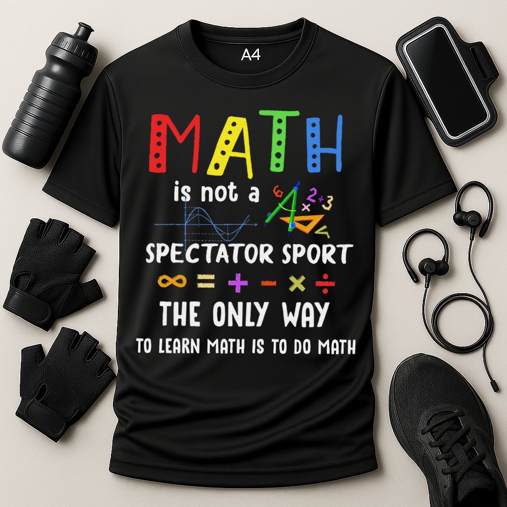 Back To School Math Is Not A Spectator Sport Math Teacher Performance Shirt