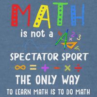 Back To School Math Is Not A Spectator Sport Math Teacher Garment-Dyed Sweatshirt