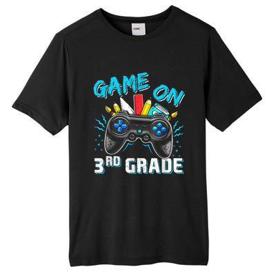 Back To School Game On Third Grade Gaming Student Funny Gift Tall Fusion ChromaSoft Performance T-Shirt