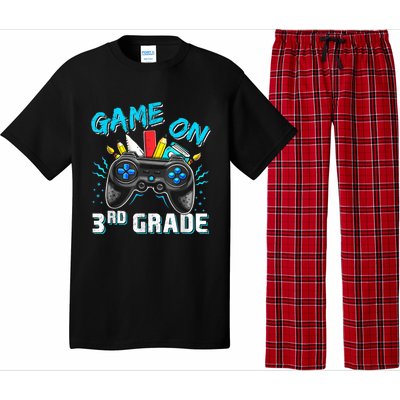 Back To School Game On Third Grade Gaming Student Funny Gift Pajama Set