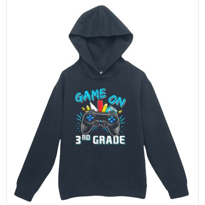 Back To School Game On Third Grade Gaming Student Funny Gift Urban Pullover Hoodie