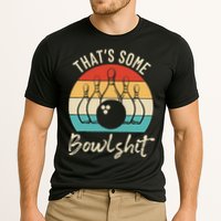 Bowling Thats Some Bowlshit Retro Bowling Lovers Bowler Cooling Performance Crew T-Shirt