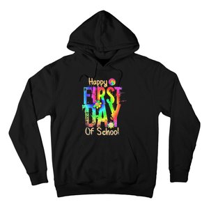 Back To School Teacher Student Happy First Day Of School Hoodie