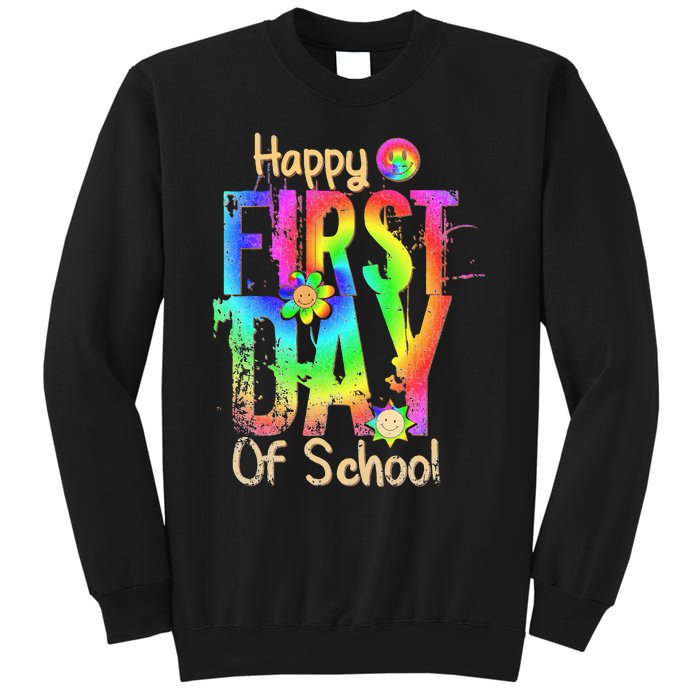 Back To School Teacher Student Happy First Day Of School Sweatshirt