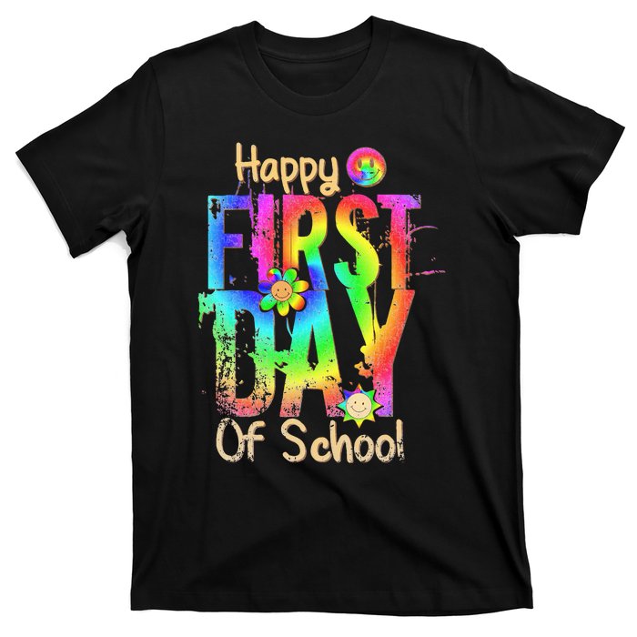 Back To School Teacher Student Happy First Day Of School T-Shirt