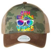 Back To School Funny 4th Grade Vibes First Day Teacher Legacy Tie Dye Trucker Hat