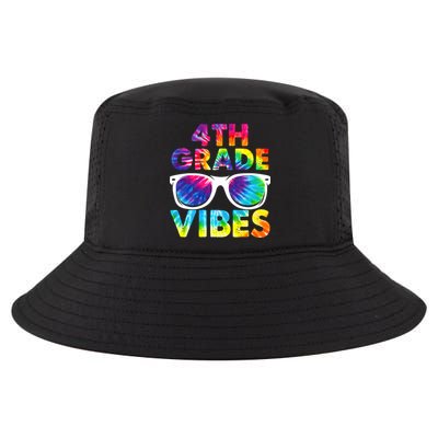 Back To School Funny 4th Grade Vibes First Day Teacher Cool Comfort Performance Bucket Hat