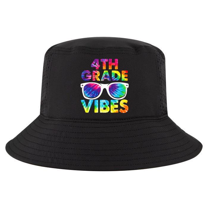 Back To School Funny 4th Grade Vibes First Day Teacher Cool Comfort Performance Bucket Hat