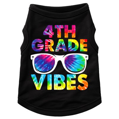 Back To School Funny 4th Grade Vibes First Day Teacher Doggie Tank