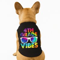 Back To School Funny 4th Grade Vibes First Day Teacher Doggie Tank