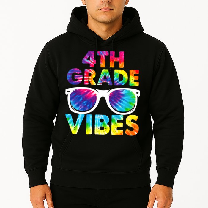 Back To School Funny 4th Grade Vibes First Day Teacher Hoodie