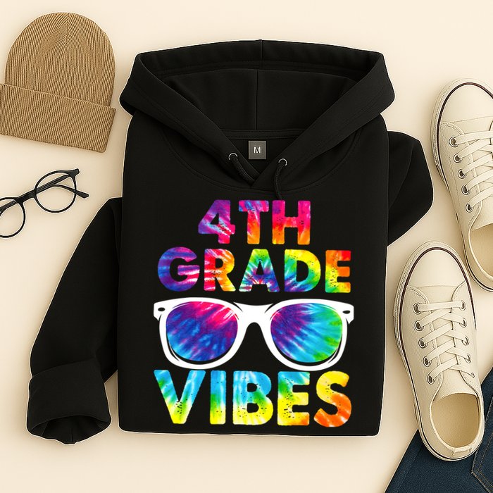 Back To School Funny 4th Grade Vibes First Day Teacher Hoodie