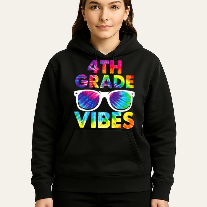 Back To School Funny 4th Grade Vibes First Day Teacher Hoodie