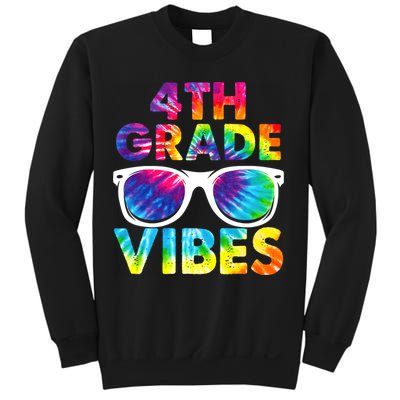 Back To School Funny 4th Grade Vibes First Day Teacher Sweatshirt