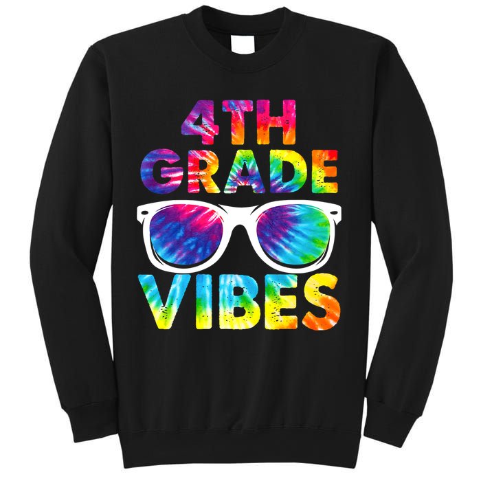 Back To School Funny 4th Grade Vibes First Day Teacher Sweatshirt