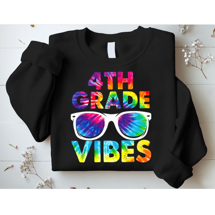 Back To School Funny 4th Grade Vibes First Day Teacher Sweatshirt