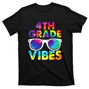 Back To School Funny 4th Grade Vibes First Day Teacher T-Shirt