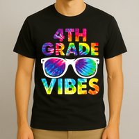 Back To School Funny 4th Grade Vibes First Day Teacher T-Shirt