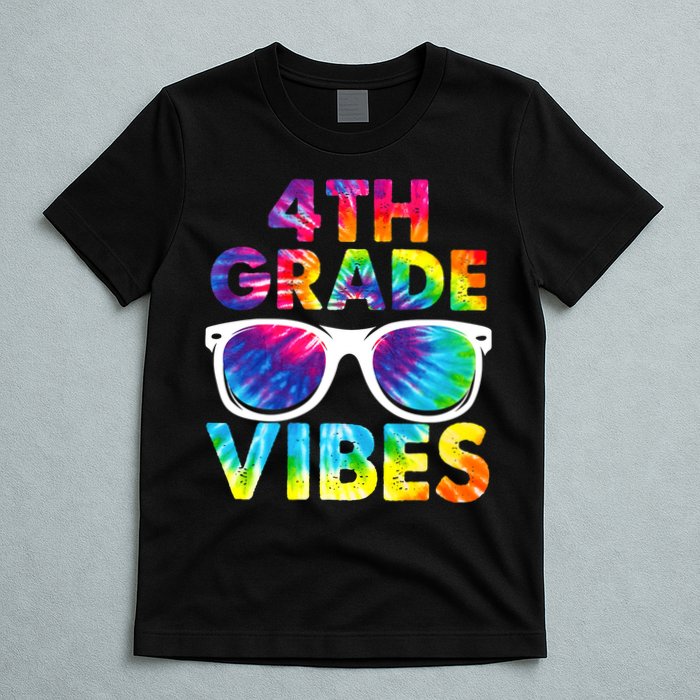 Back To School Funny 4th Grade Vibes First Day Teacher T-Shirt