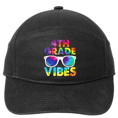 Back To School Funny 4th Grade Vibes First Day Teacher 7-Panel Snapback Hat