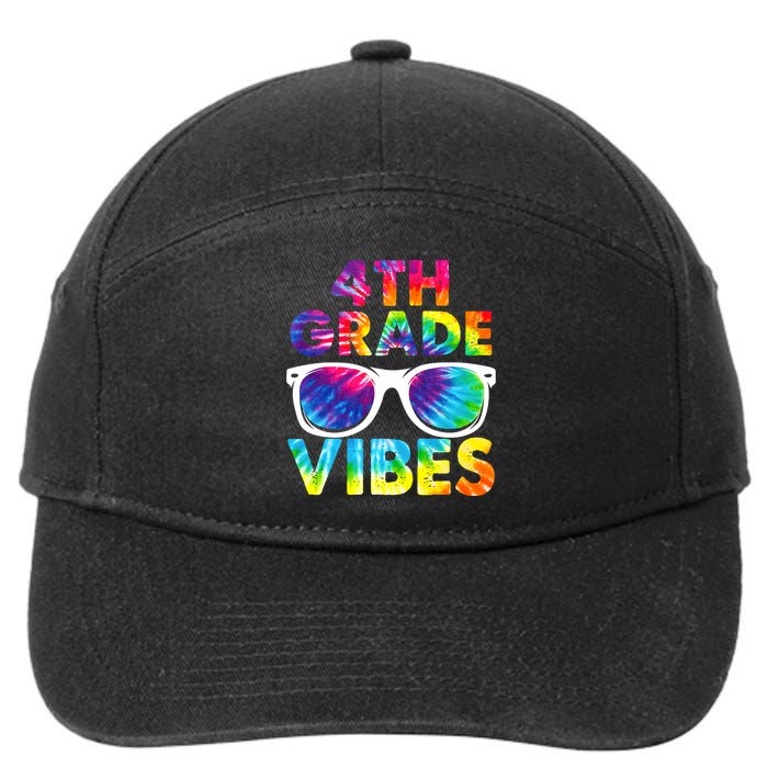 Back To School Funny 4th Grade Vibes First Day Teacher 7-Panel Snapback Hat