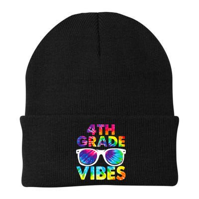 Back To School Funny 4th Grade Vibes First Day Teacher Beanie