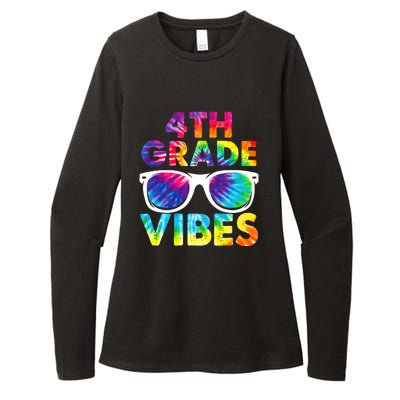 Back To School Funny 4th Grade Vibes First Day Teacher Womens CVC Long Sleeve Shirt