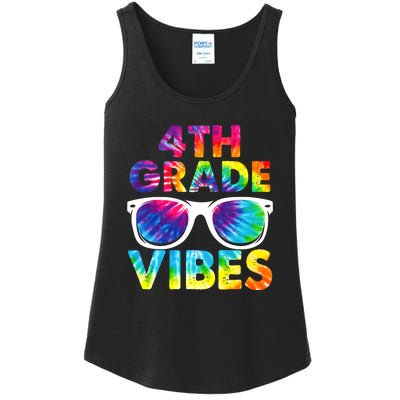 Back To School Funny 4th Grade Vibes First Day Teacher Ladies Essential Tank