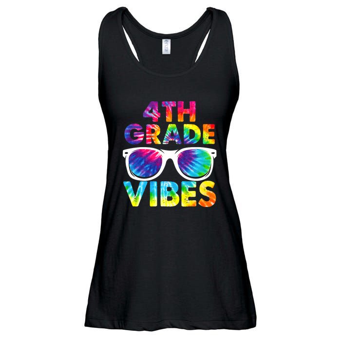 Back To School Funny 4th Grade Vibes First Day Teacher Ladies Essential Flowy Tank