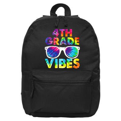 Back To School Funny 4th Grade Vibes First Day Teacher 16 in Basic Backpack