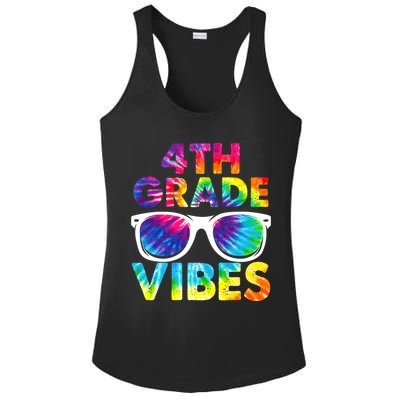 Back To School Funny 4th Grade Vibes First Day Teacher Ladies PosiCharge Competitor Racerback Tank