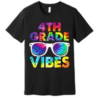 Back To School Funny 4th Grade Vibes First Day Teacher Premium T-Shirt