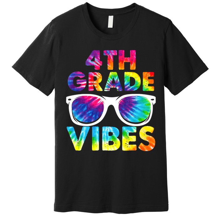 Back To School Funny 4th Grade Vibes First Day Teacher Premium T-Shirt