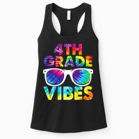 Back To School Funny 4th Grade Vibes First Day Teacher Womens Tank Top