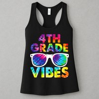 Back To School Funny 4th Grade Vibes First Day Teacher Womens Tank Top