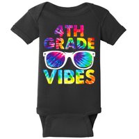 Back To School Funny 4th Grade Vibes First Day Teacher Baby Bodysuit