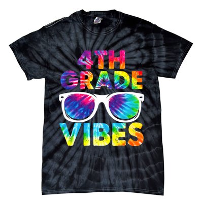 Back To School Funny 4th Grade Vibes First Day Teacher Tie-Dye T-Shirt