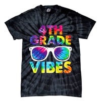 Back To School Funny 4th Grade Vibes First Day Teacher Tie-Dye T-Shirt