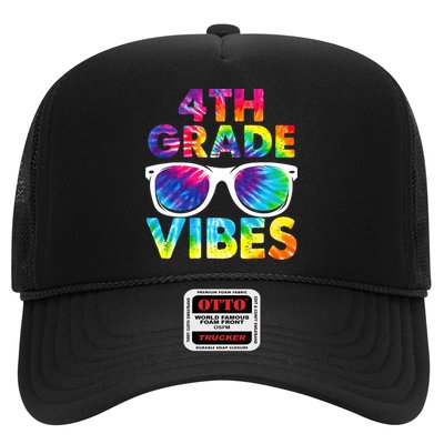 Back To School Funny 4th Grade Vibes First Day Teacher Trucker Hat