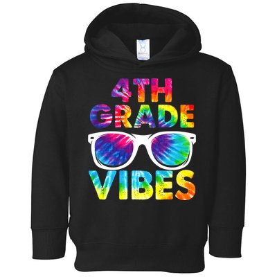 Back To School Funny 4th Grade Vibes First Day Teacher Toddler Hoodie