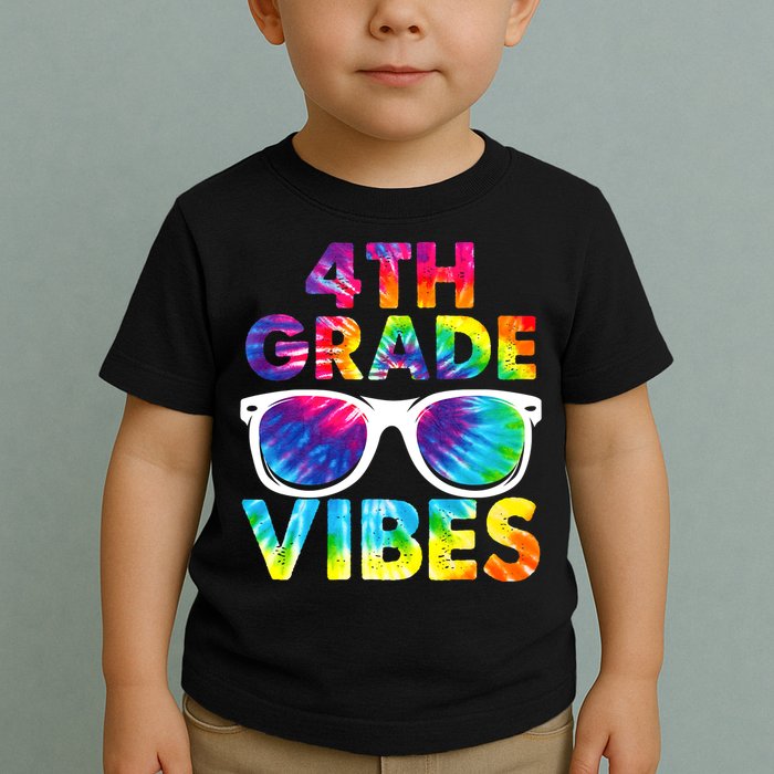 Back To School Funny 4th Grade Vibes First Day Teacher Toddler T-Shirt