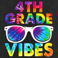 Back To School Funny 4th Grade Vibes First Day Teacher Microfiber Hand Towel