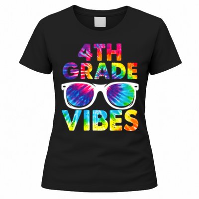 Back To School Funny 4th Grade Vibes First Day Teacher Women's T-Shirt