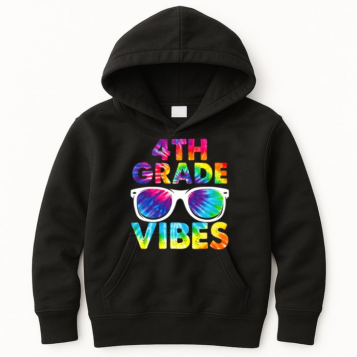 Back To School Funny 4th Grade Vibes First Day Teacher Kids Hoodie