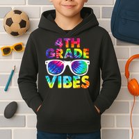 Back To School Funny 4th Grade Vibes First Day Teacher Kids Hoodie