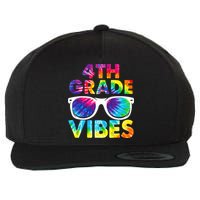 Back To School Funny 4th Grade Vibes First Day Teacher Wool Snapback Cap