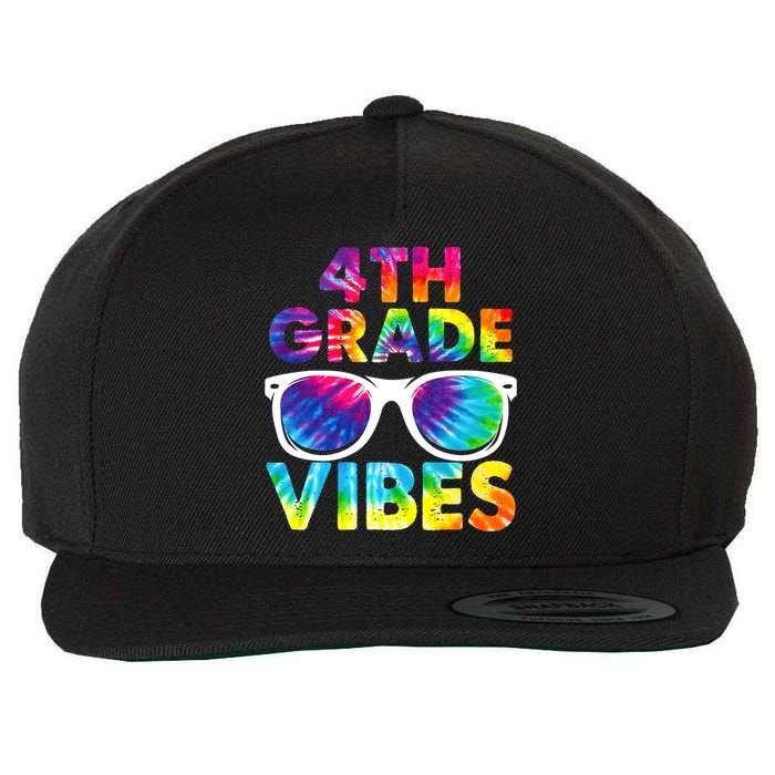 Back To School Funny 4th Grade Vibes First Day Teacher Wool Snapback Cap