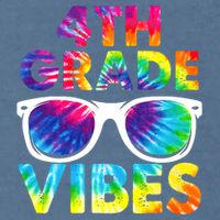 Back To School Funny 4th Grade Vibes First Day Teacher Garment-Dyed Sweatshirt